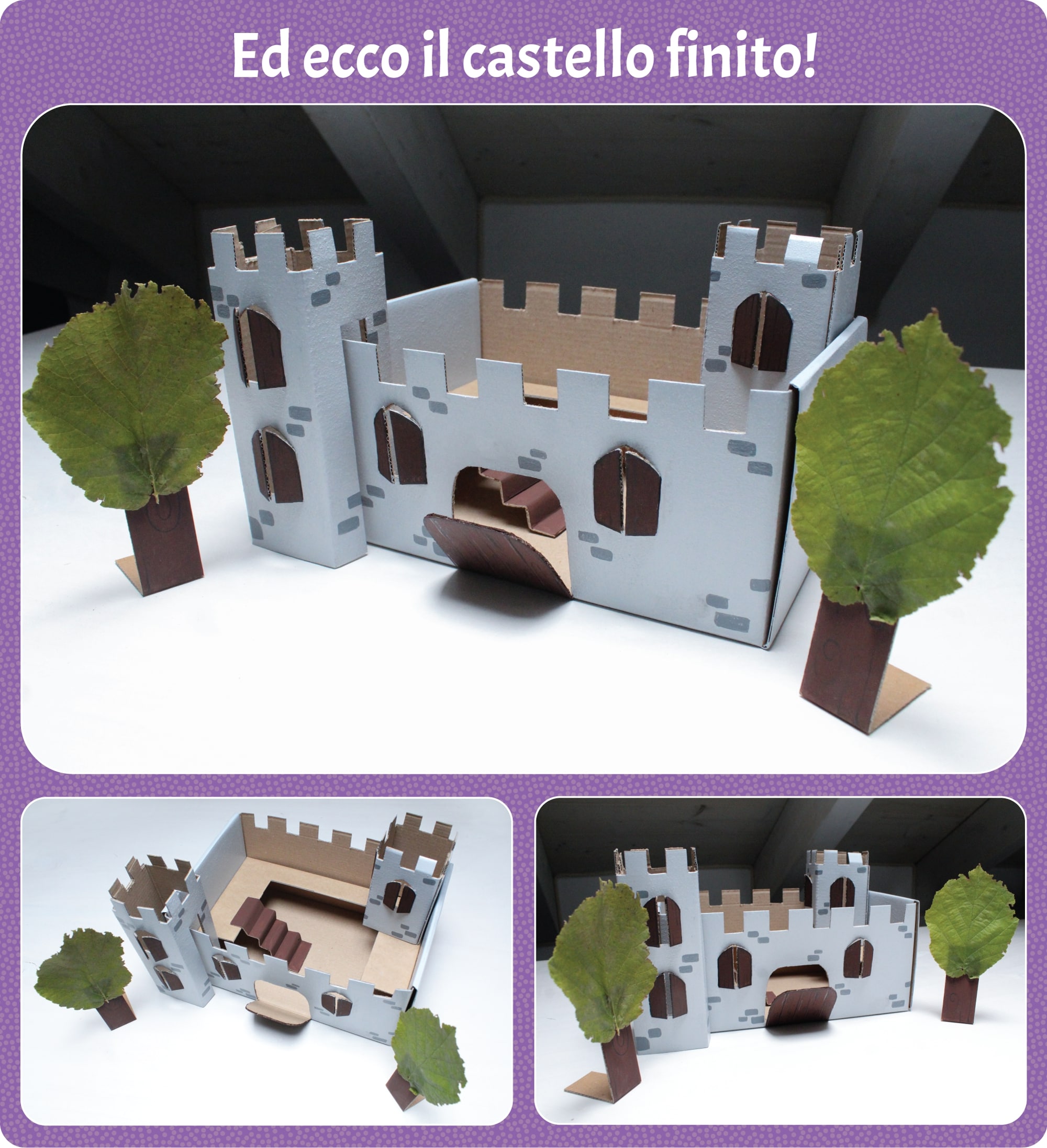 Come realizzare un castello di cartone fai da te per bambini