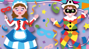 Le maschere di carnevale italiane: personaggi di carnevale da colorare