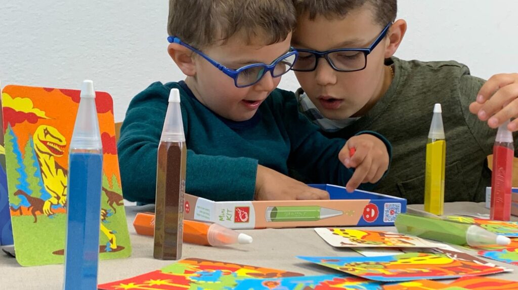 Lavoretti con la sabbia colorata