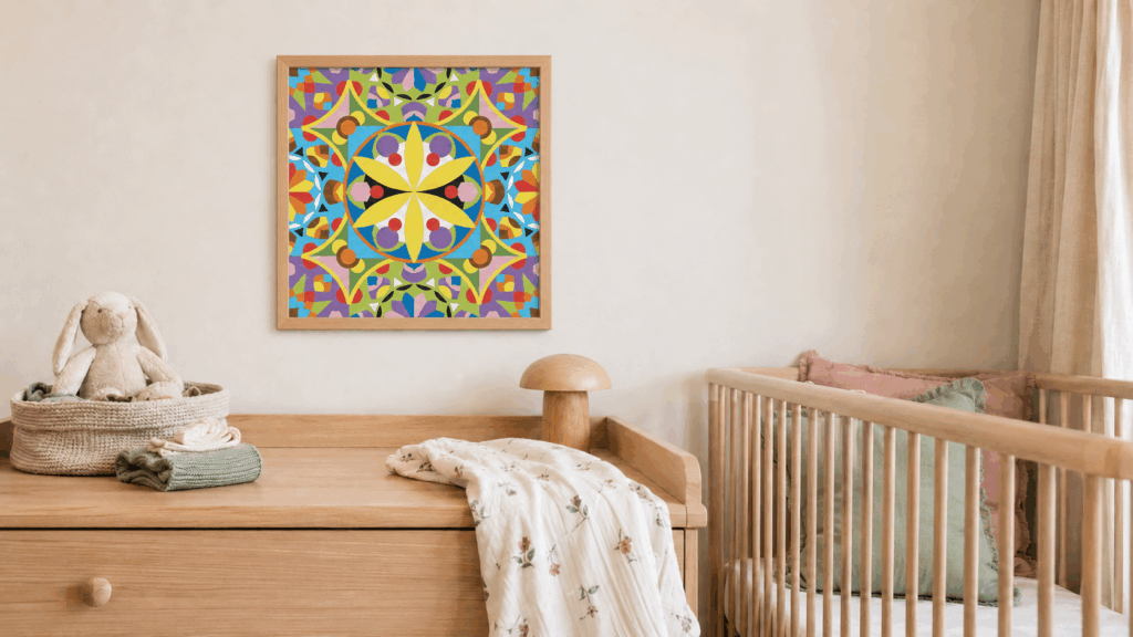 mandala: quadretto fai da te per la cameretta dei bimbi