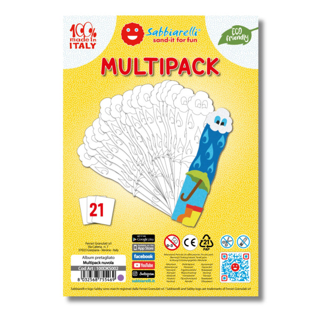 Multipack - Segnalibro Nuvola
