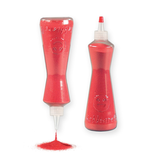 Sabbiarelli Party Rosso: flacone di sabbia luccicante - Sabbiarelli.it