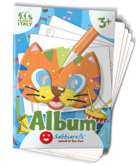 Album - Carnival little masks  - 4 masks (including elastic bands)