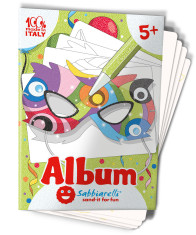 Album - Carnival masks  - 4 masks (including elastic bands)