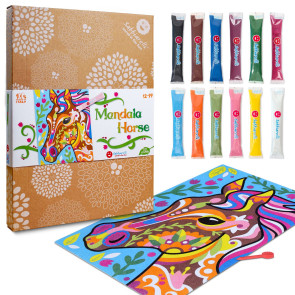 Sandpainting Set - Cavallo Mandala 12-99